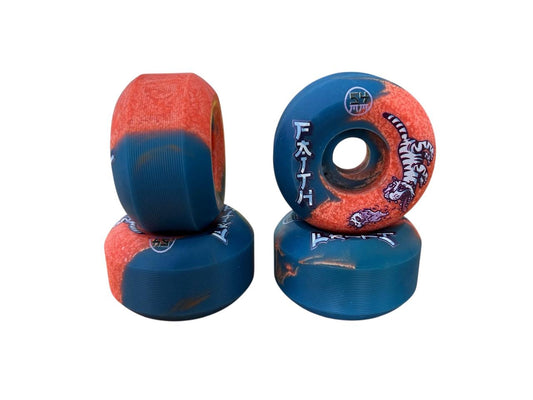 Roda Faith Azul Tigre - 54 mm 100A